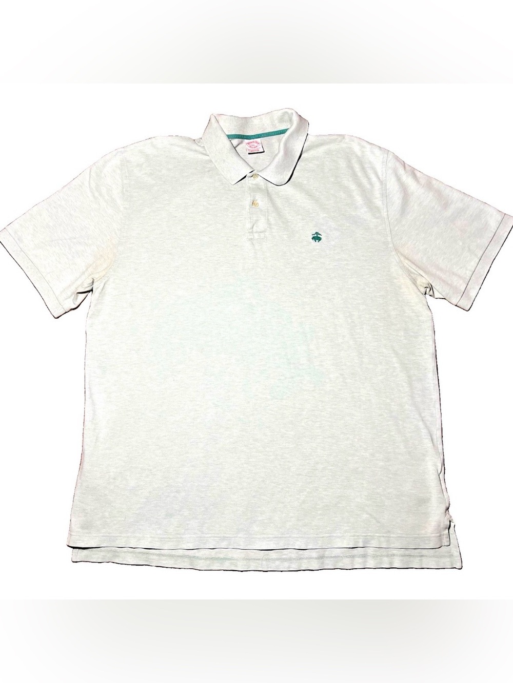 Brooks Brothers Performance Polo Shirt Men XXL Light Gray Cotton Original Fit